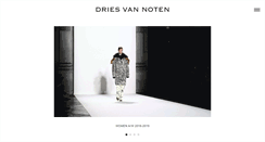 Desktop Screenshot of driesvannoten.be