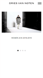 Mobile Screenshot of driesvannoten.be