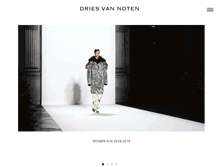 Tablet Screenshot of driesvannoten.be